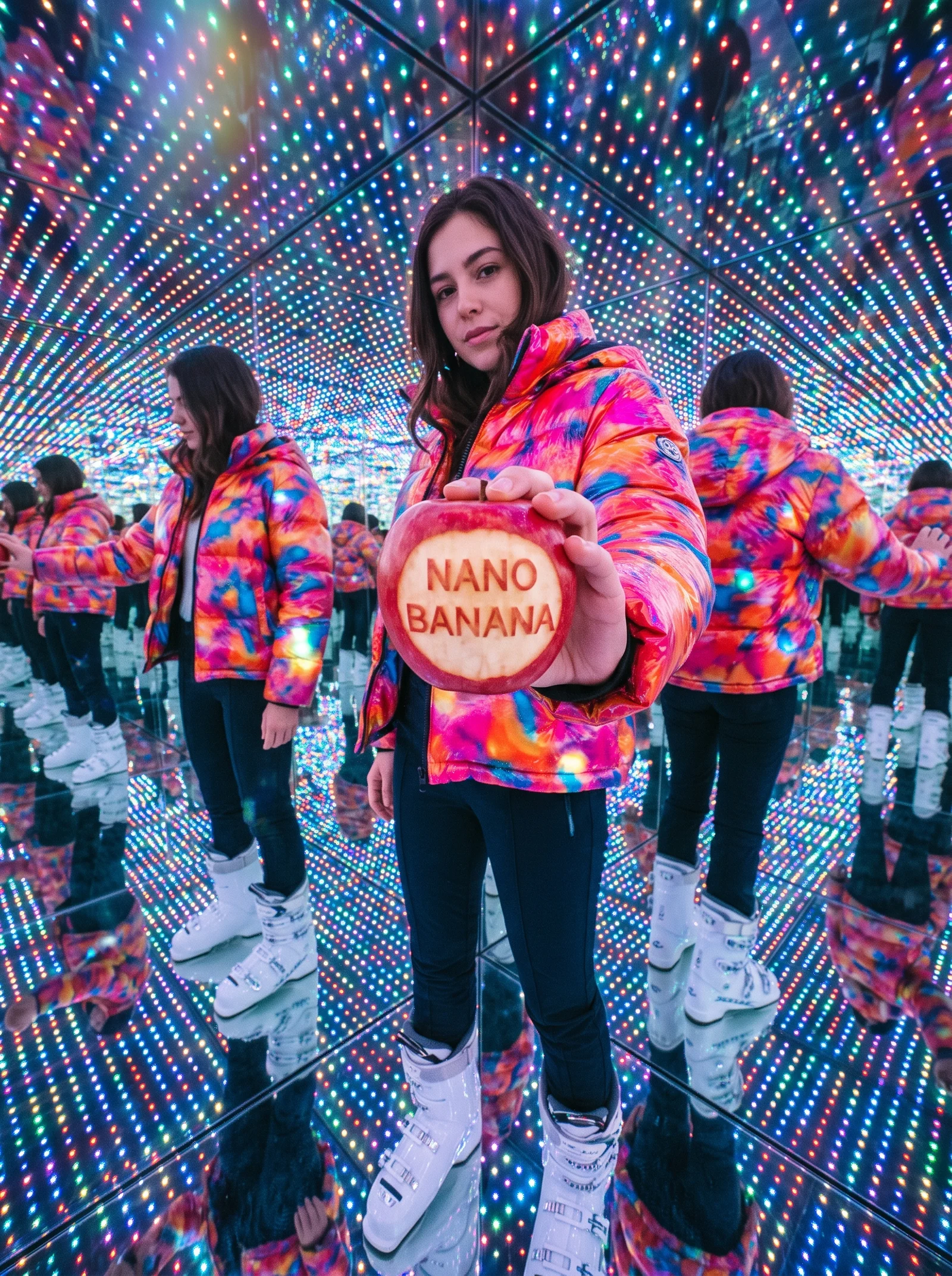 Infinite Mirror Room — Nano Banana 2.1 example