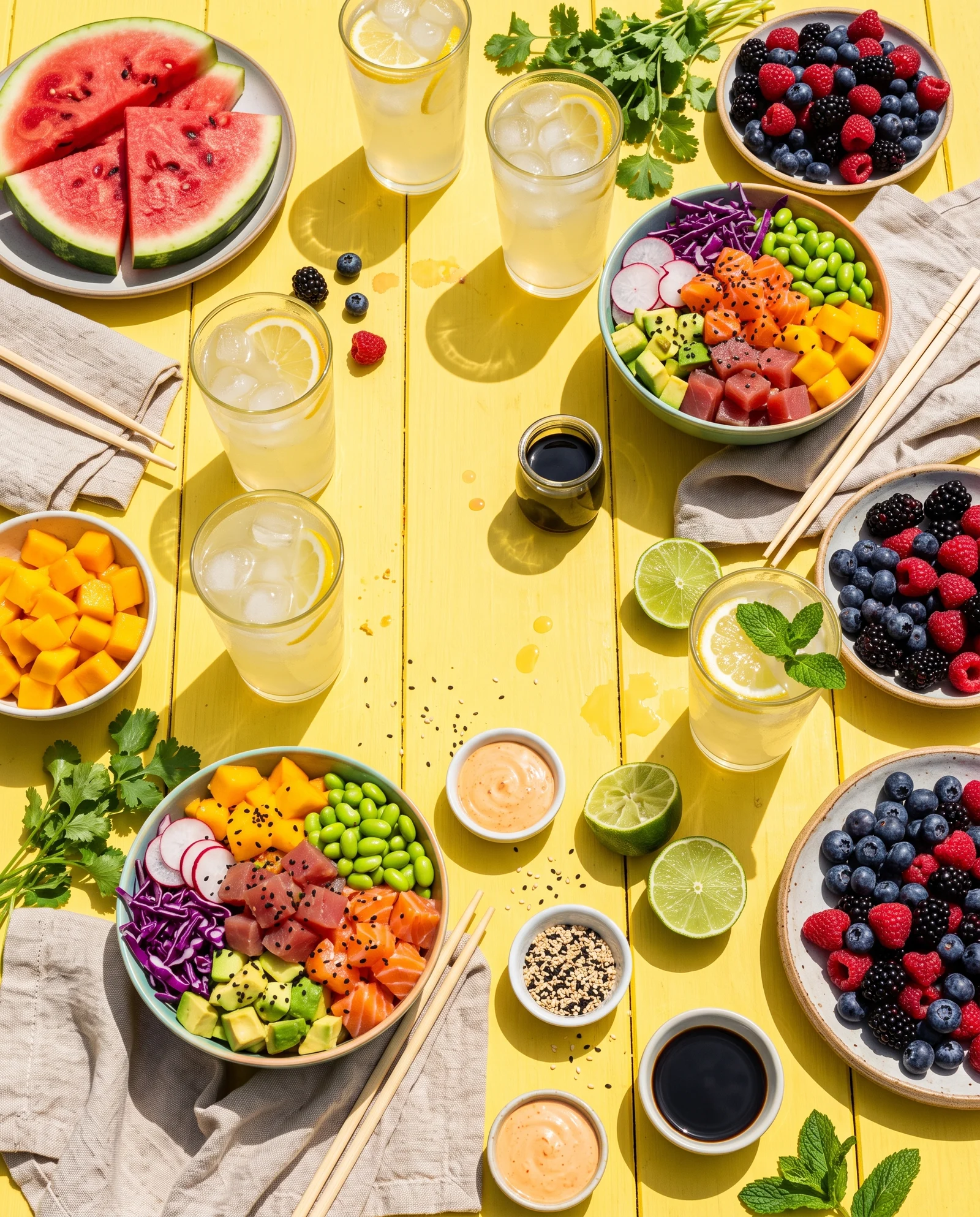 Vibrant Food Flatlay — Nano Banana 2.1 example