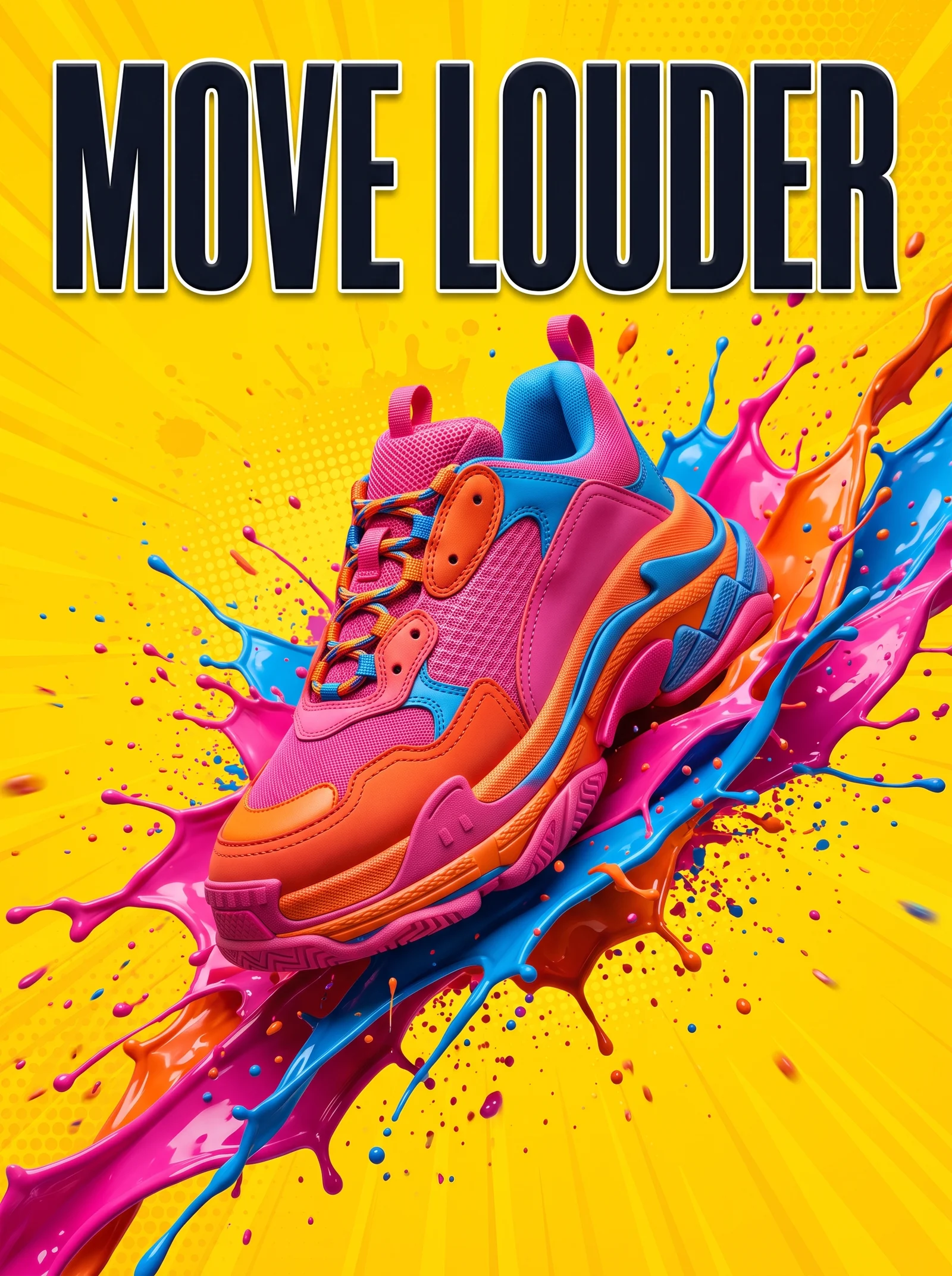 Sneaker Ad Poster — Nano Banana 2.1 example
