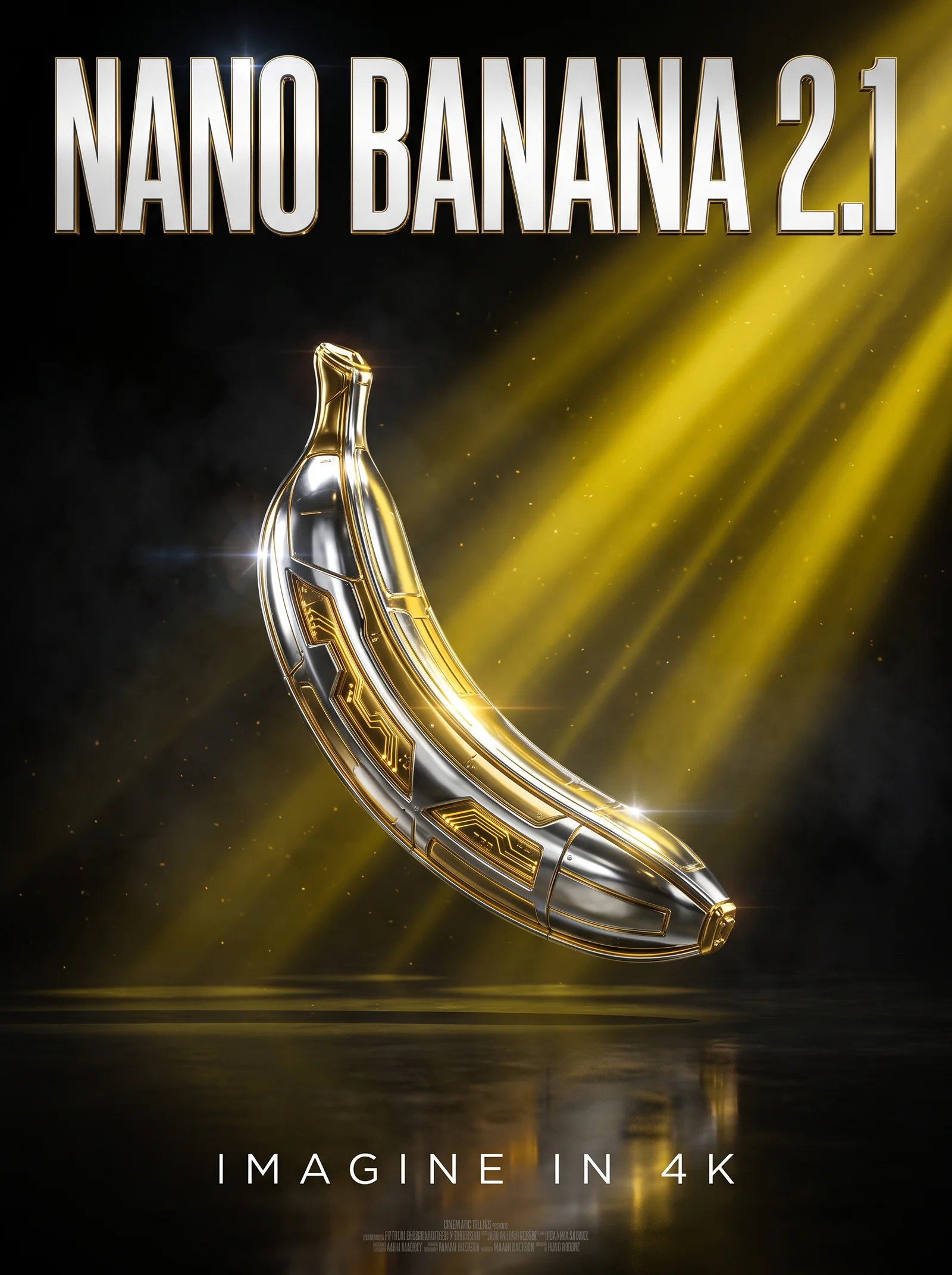 Bold typographic poster — Nano Banana 2.1 example